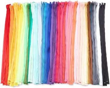 #3 Nylon Coil Zippers for Sewing (24" 5pk)